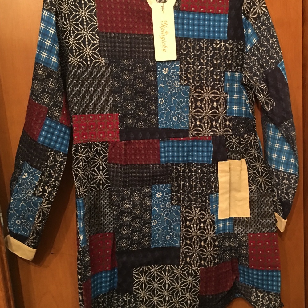 This is a beautiful patchwork dress.